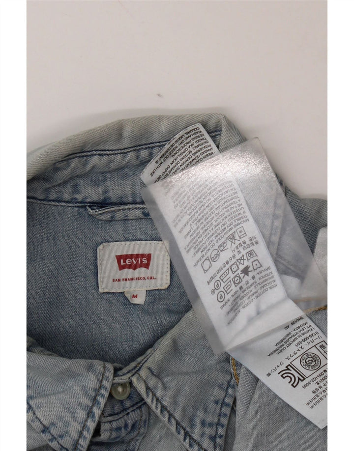Levi's Mens Denim Shirt Medium Blue Cotton