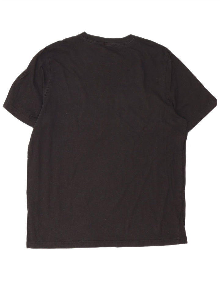 Puma Mens Graphic T-Shirt Top Large Black Cotton