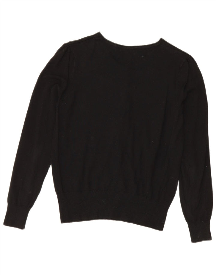 Marks & Spencer Womens Cardigan Sweater UK 10 Small Black