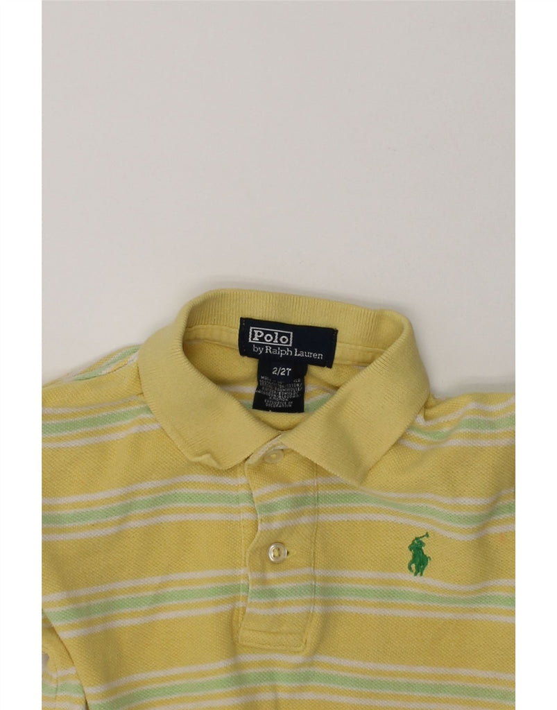 POLO RALPH LAUREN Baby Girls Long Sleeve Polo Shirt 18-24 Months Yellow | Vintage Polo Ralph Lauren | Thrift | Second-Hand Polo Ralph Lauren | Used Clothing | Messina Hembry 