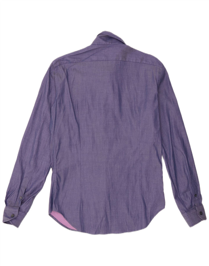 Naracamicee Mens Shirt Small Purple Cotton