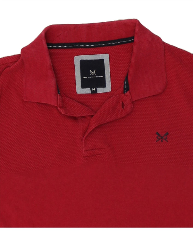 CREW CLOTHING Mens Polo Shirt Medium Red Cotton | Vintage Crew Clothing | Thrift | Second-Hand Crew Clothing | Used Clothing | Messina Hembry 