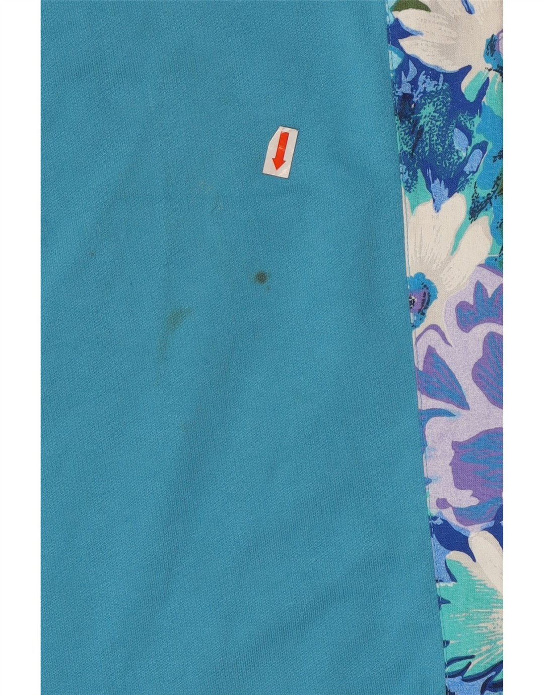 VINTAGE Womens Full Tracksuit UK 14/16 Large  Blue Floral Polyester