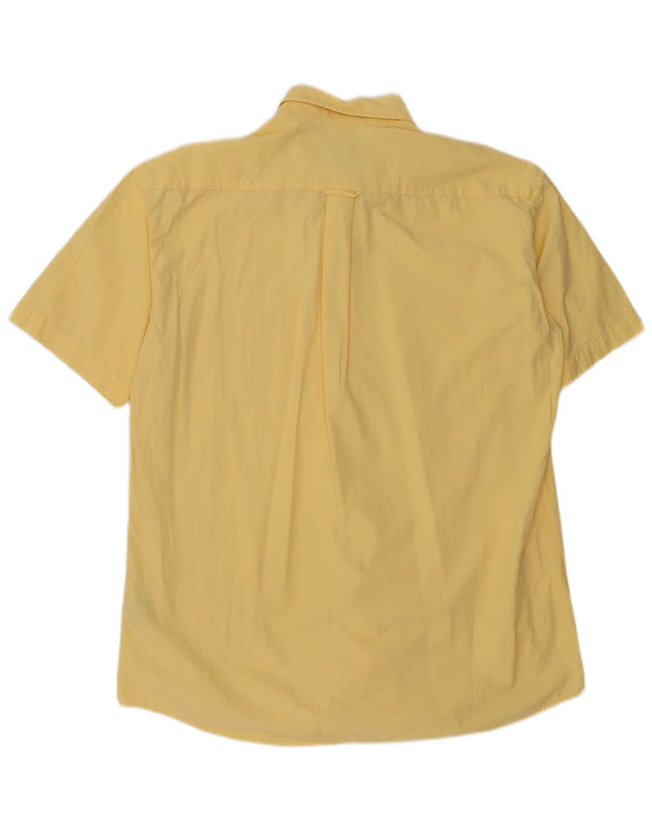 GANT Mens Regular Fit Short Sleeve Shirt XL Yellow Cotton