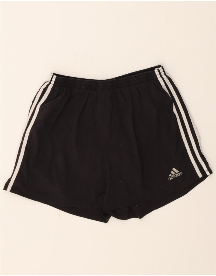 ADIDAS Boys Sport Shorts 11-12 Years Medium Black Nylon Vintage Adidas and Second-Hand Adidas from Messina Hembry 