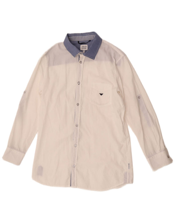 Armani Junior Boys Shirt 15-16 Years White