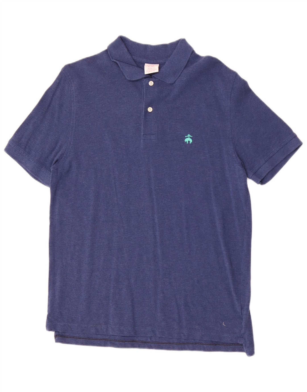 Brooks Brothers Mens Original Fit Polo Shirt Medium Blue Cotton