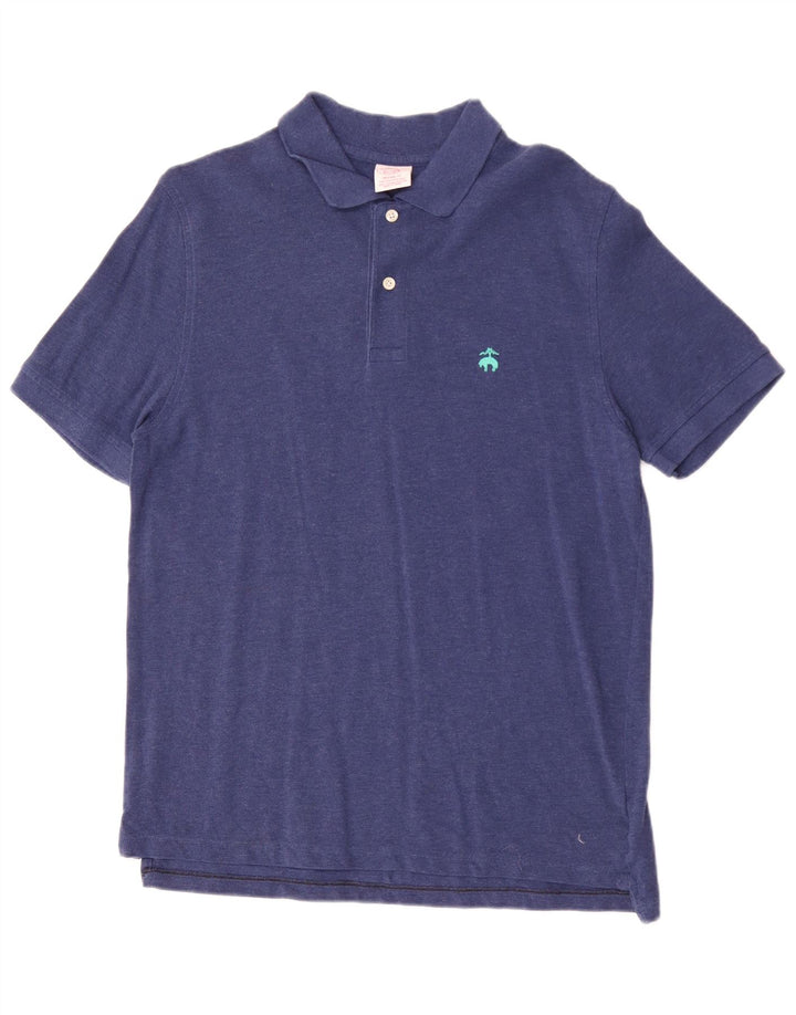Brooks Brothers Mens Original Fit Polo Shirt Medium Blue Cotton