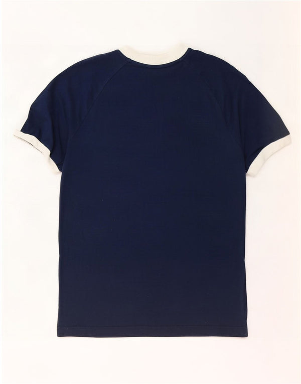 Adidas Mens T-Shirt Top Small Navy Blue Cotton