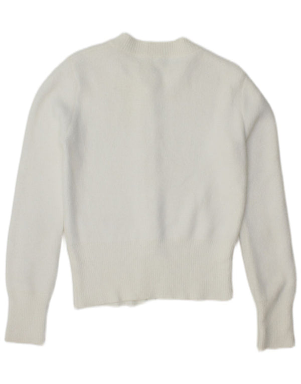 Zara Womens Cardigan Sweater UK 10 Small White