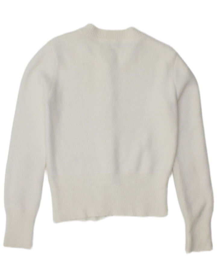 Zara Womens Cardigan Sweater UK 10 Small White