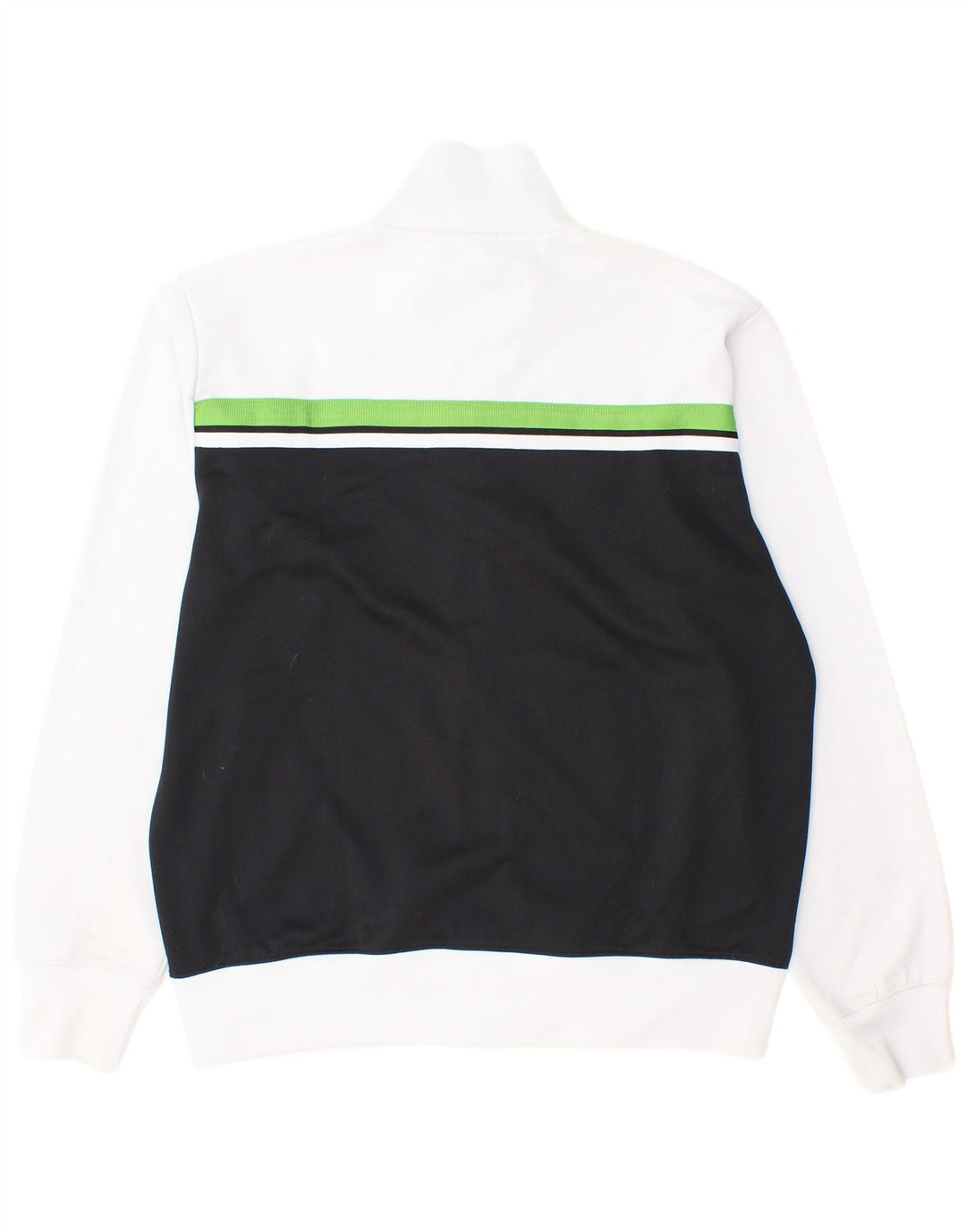 Asics Mens Tracksuit Top Jacket XL Black Colourblock Polyester