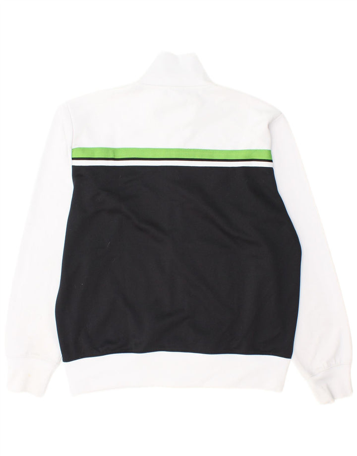 Asics Mens Tracksuit Top Jacket XL Black Colourblock Polyester