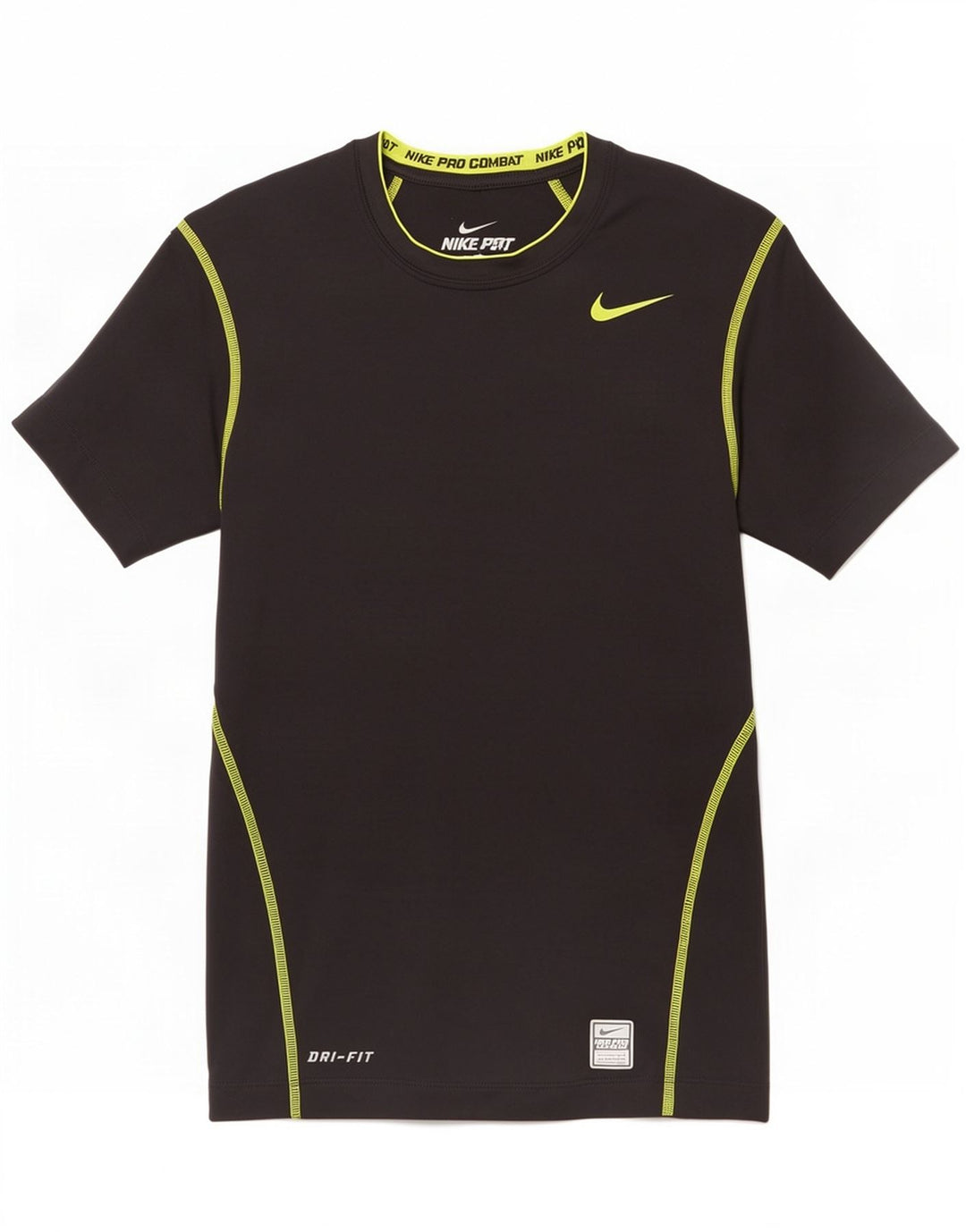 Nike Mens Dri Fit T-Shirt Top UK 36/38 Small Black