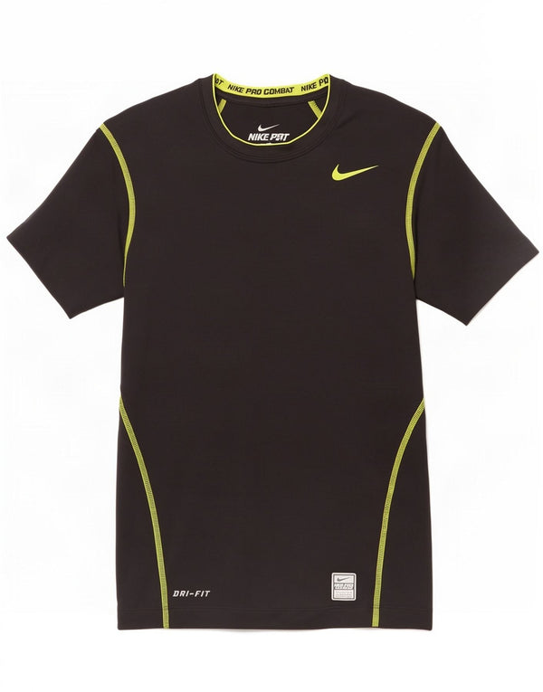 Nike Mens Dri Fit T-Shirt Top UK 36/38 Small Black
