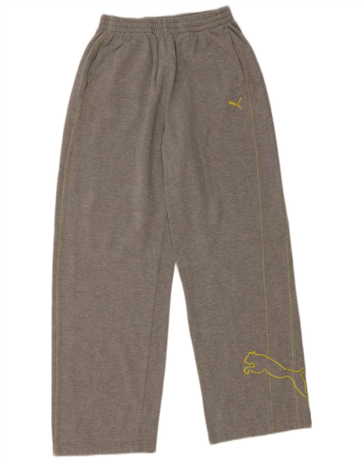 PUMA Boys Graphic Tracksuit Trousers 13-14 Years  Grey Cotton