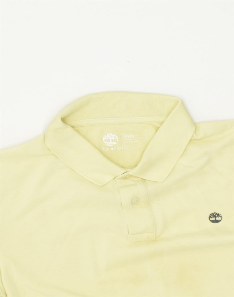 TIMBERLAND Mens Polo Shirt Medium Yellow Cotton | Vintage Timberland | Thrift | Second-Hand Timberland | Used Clothing | Messina Hembry 