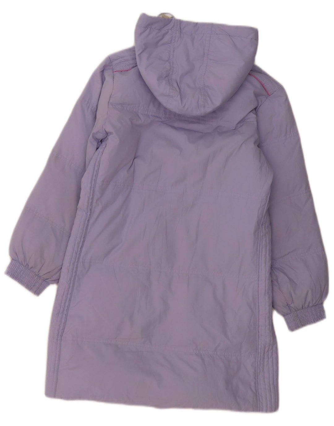 Champion Girls Hooded Padded Coat 9-10 Years Medium Purple Polyester