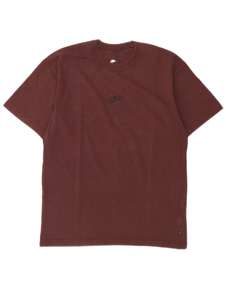 Nike Mens Loose Fit T-Shirt Top Small Brown Cotton