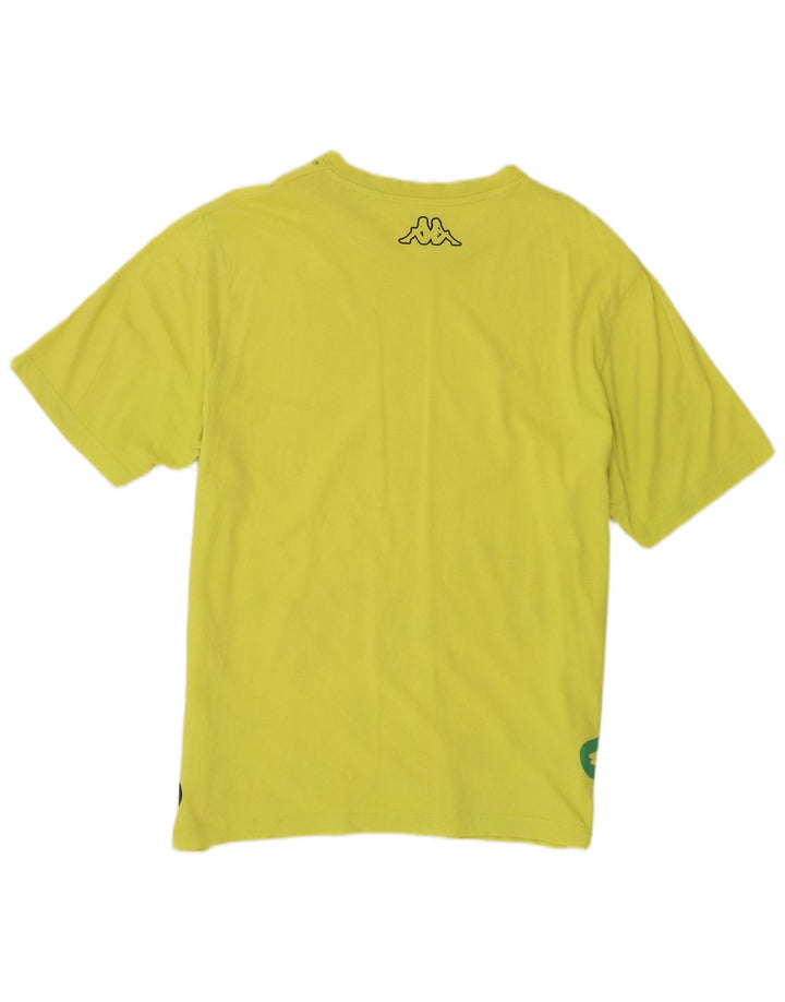 Kappa Mens Graphic T-Shirt Top XL Yellow