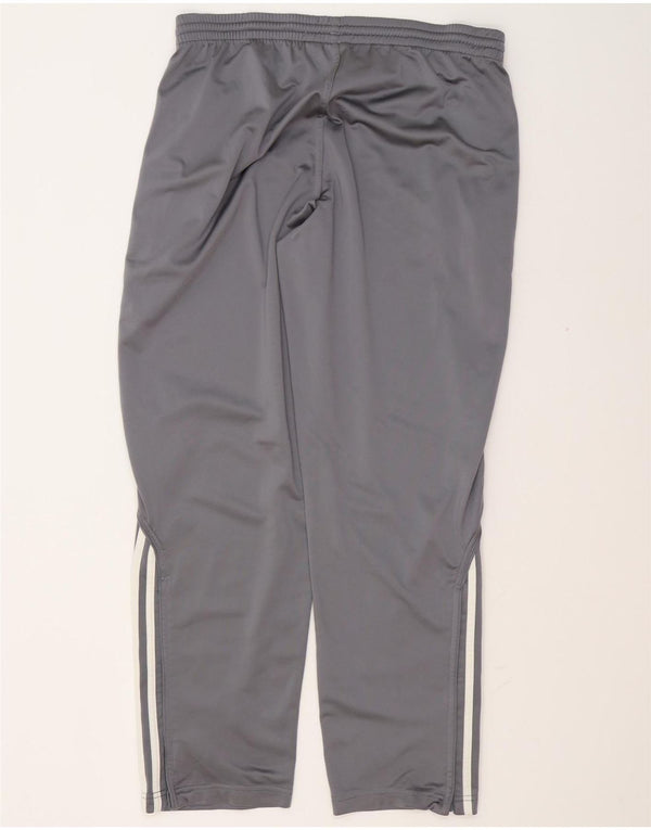 Adidas Mens Tracksuit Trousers Joggers UK 38/40 Medium  Grey Polyester