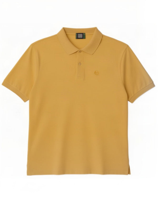 Sergio Tacchini Mens Polo Shirt Large Yellow