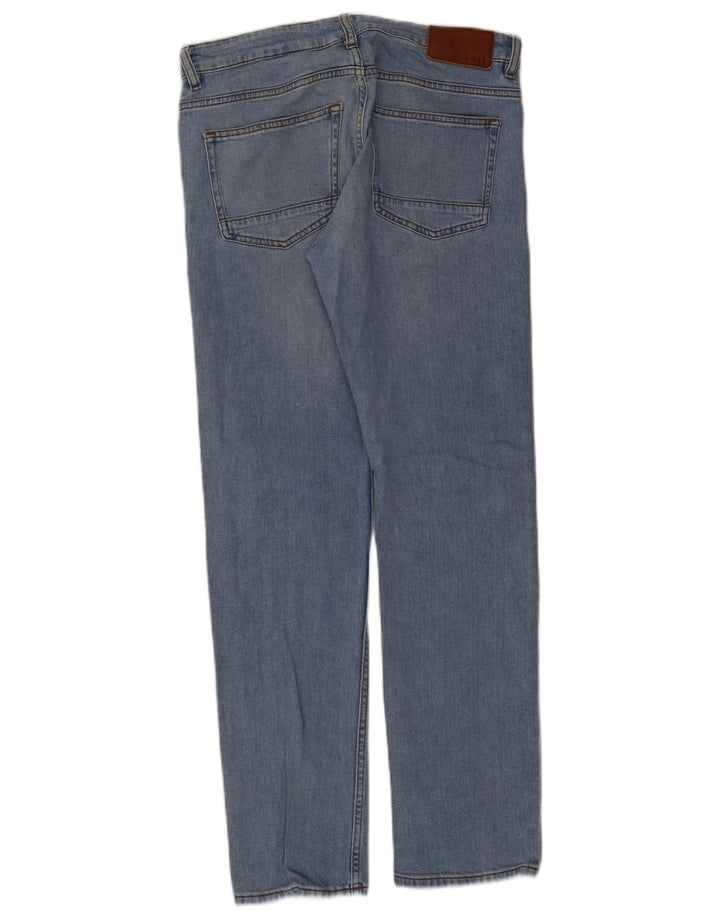 Hugo Boss Mens Slim Jeans W30 L32 Blue Cotton