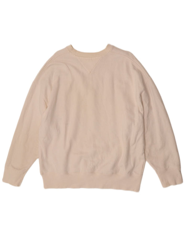 Tommy Hilfiger Mens Sweatshirt Jumper Large White Cotton