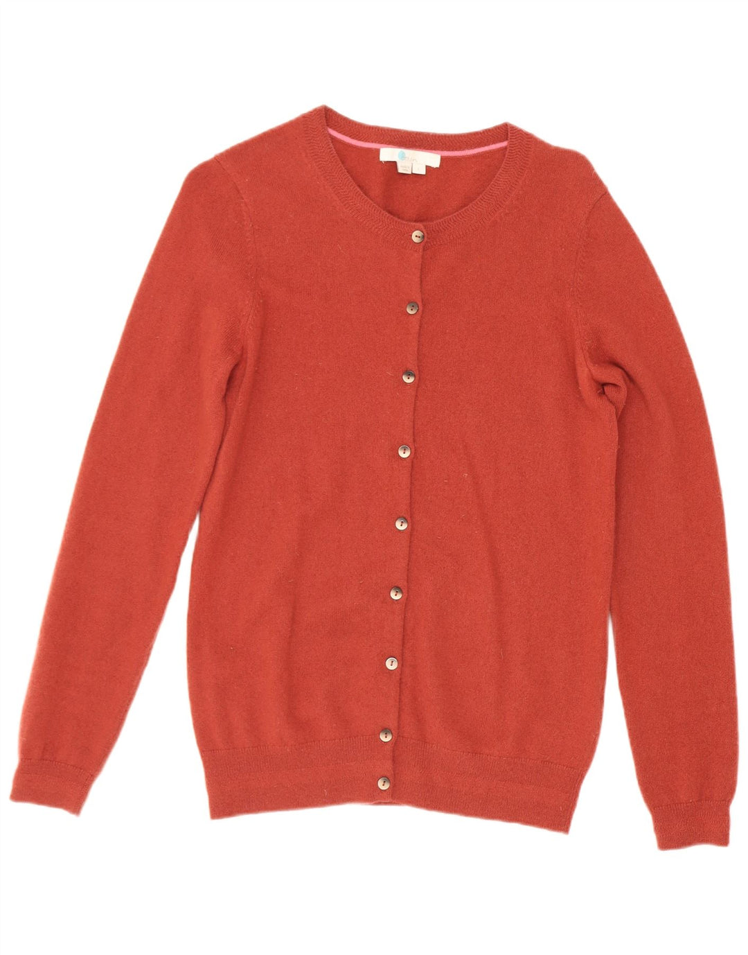 Boden Womens Cardigan Sweater UK 10 Small Red Cashmere