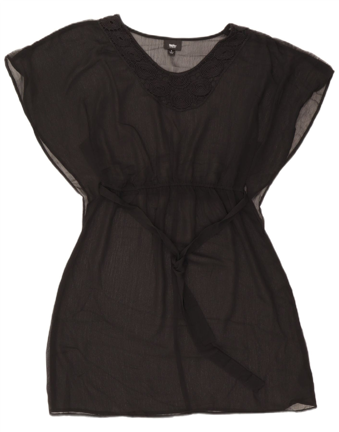 Mossimo Womens Beach Dress UK 10 Small Black Polyester