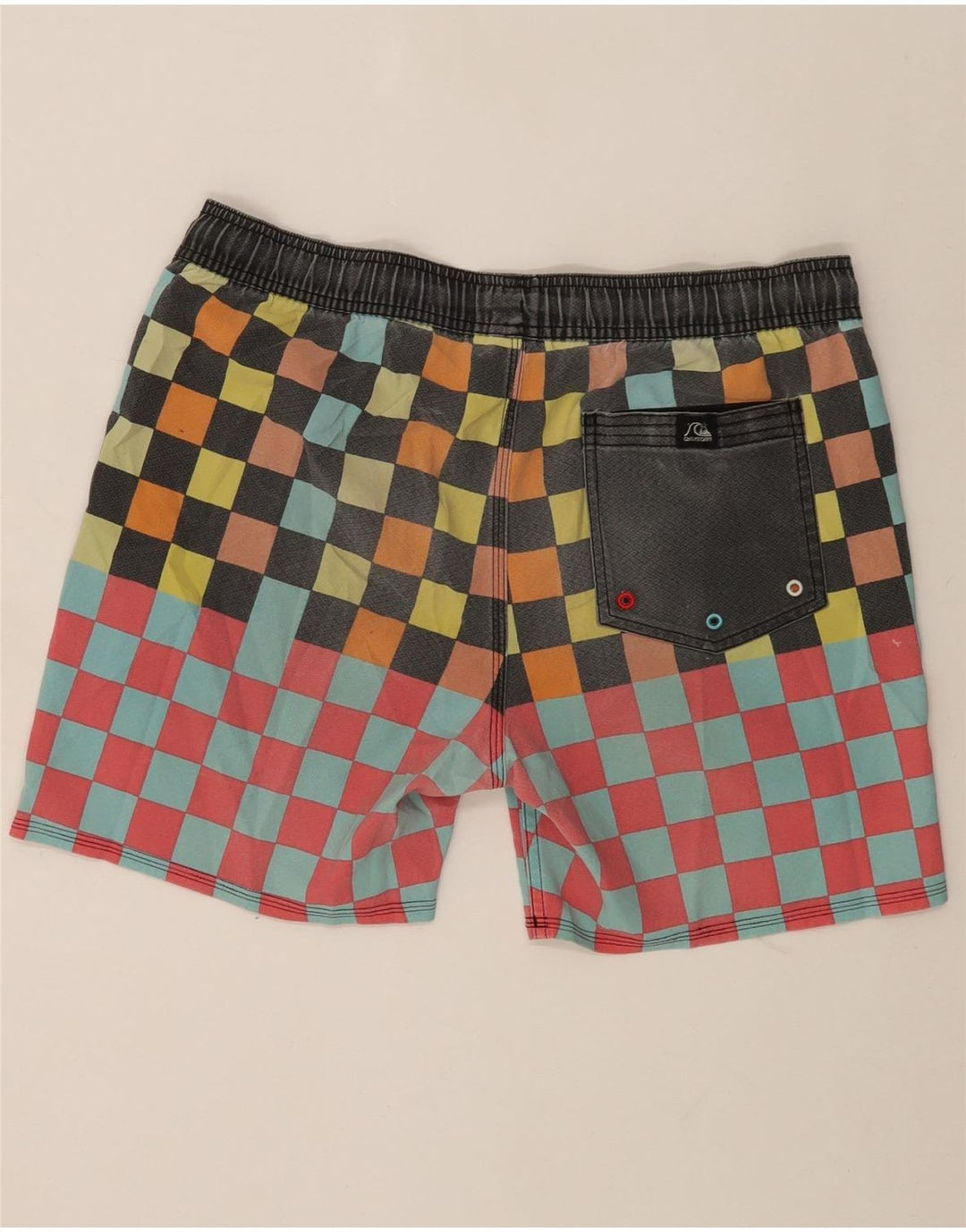 Quiksilver Mens Swimming Shorts Medium  Multicoloured Geometric Polyester