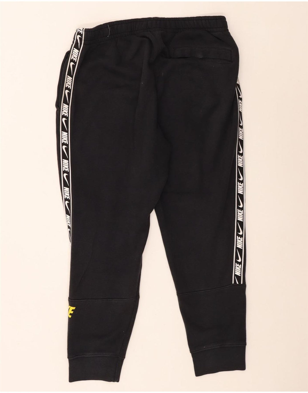 Nike Mens Graphic Tracksuit Trousers Joggers Medium  Black Cotton