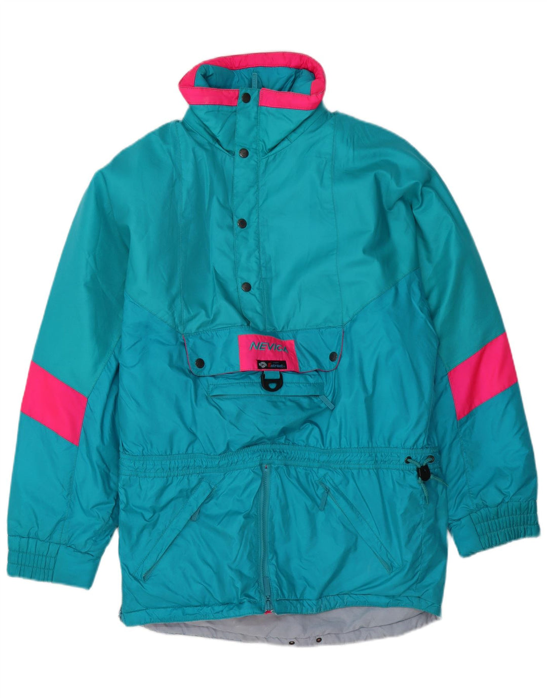 Nevica Mens Anorak Jacket UK 38 Medium Blue Colourblock Polyester