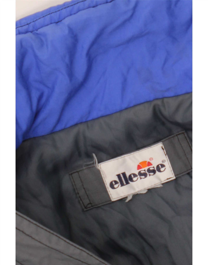 Ellesse Mens Ski Jacket UK 38 Medium Blue Colourblock