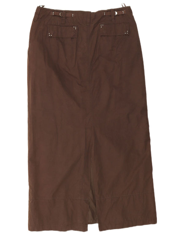 S.Oliver Womens Maxi Straight Skirt EU 42 Large W34  Brown Cotton