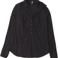 BENETTON Womens Pullover Shirt UK 14 Large Black Vintage Benetton and Second-Hand Benetton from Messina Hembry 