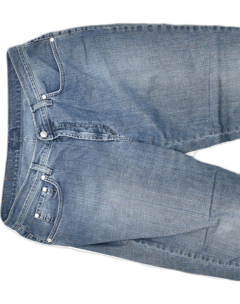 TRUSSARDI Mens Straight Jeans W36 L30 Blue Cotton | Vintage | Thrift | Second-Hand | Used Clothing | Messina Hembry 