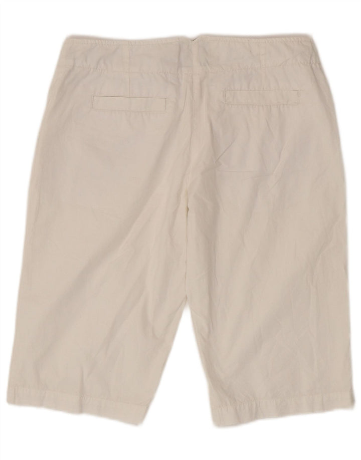 Lotto Womens Bermuda Shorts UK 14 Medium W30  White Cotton