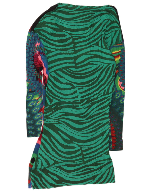 Desigual Womens Graphic Sheath Dress UK 18 XL Multicoloured Geometric