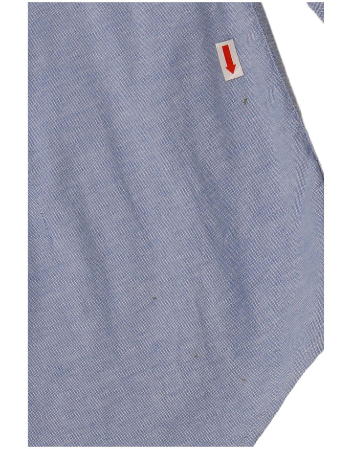 TOMMY HILFIGER Mens Slim Fit Shirt Medium Blue Cotton