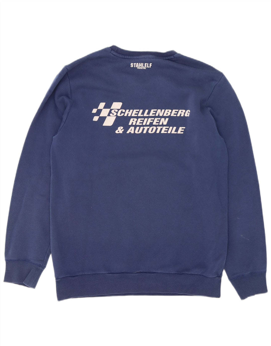 Adidas Mens Graphic Sweatshirt Jumper Medium Navy Blue Cotton