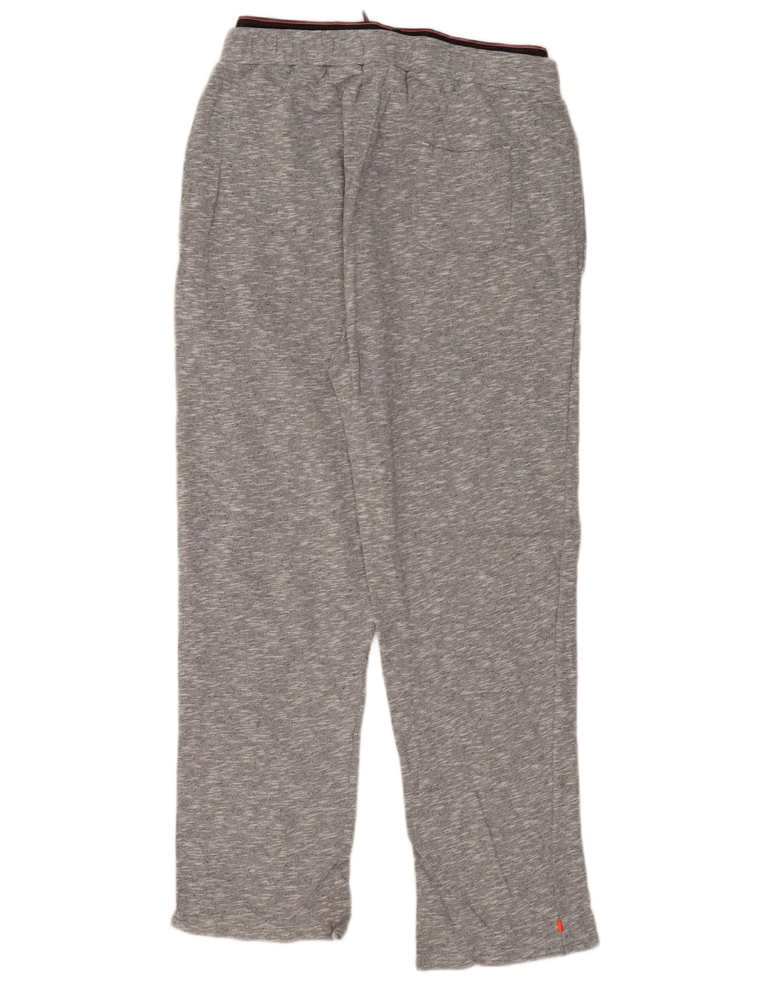 SUPERDRY Mens Regular Fit Tracksuit Trousers Medium Grey Flecked Cotton