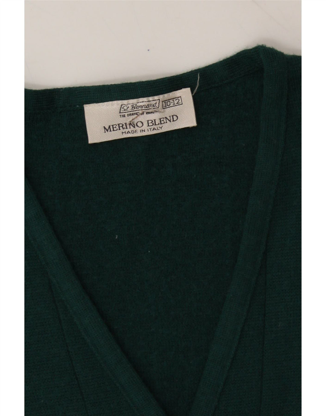 ST. BERNARD Womens Abstract Pattern Cardigan Sweater UK 10/12 Medium Green Vintage St. Bernard and Second-Hand St. Bernard from Messina Hembry 