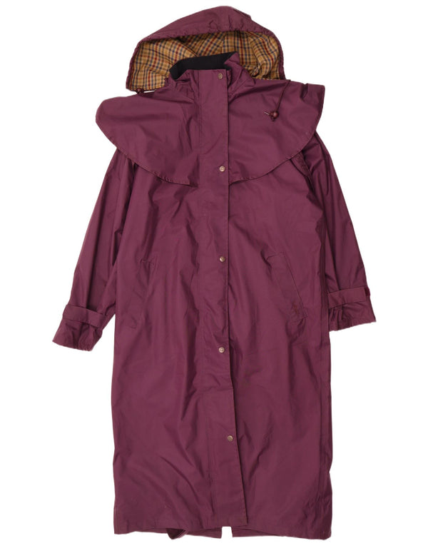 Target Dry Womens Oversized Hooded Trench Coat UK 14 Large Purple Polyester