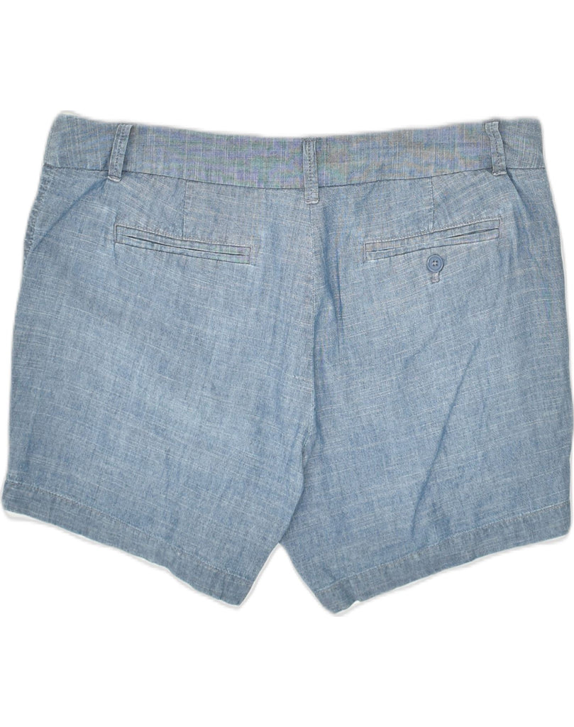 J. CREW Womens Chino Shorts US 12 Large W36 Blue Cotton | Vintage J. Crew | Thrift | Second-Hand J. Crew | Used Clothing | Messina Hembry 