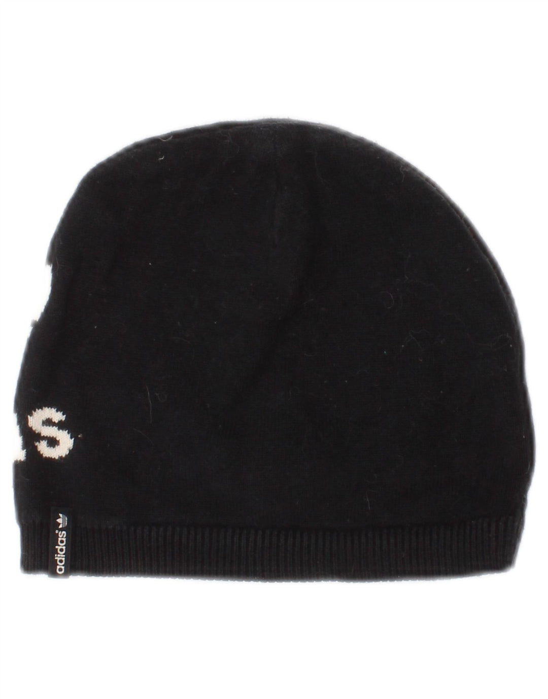 Adidas Womens Graphic Beanie Hat One Size Black Cotton