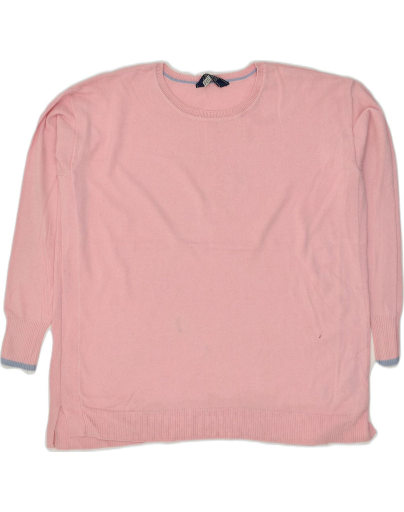 JOULES Womens Boat Neck Jumper Sweater UK 10 Small Pink Acrylic | Vintage Joules | Thrift | Second-Hand Joules | Used Clothing | Messina Hembry 