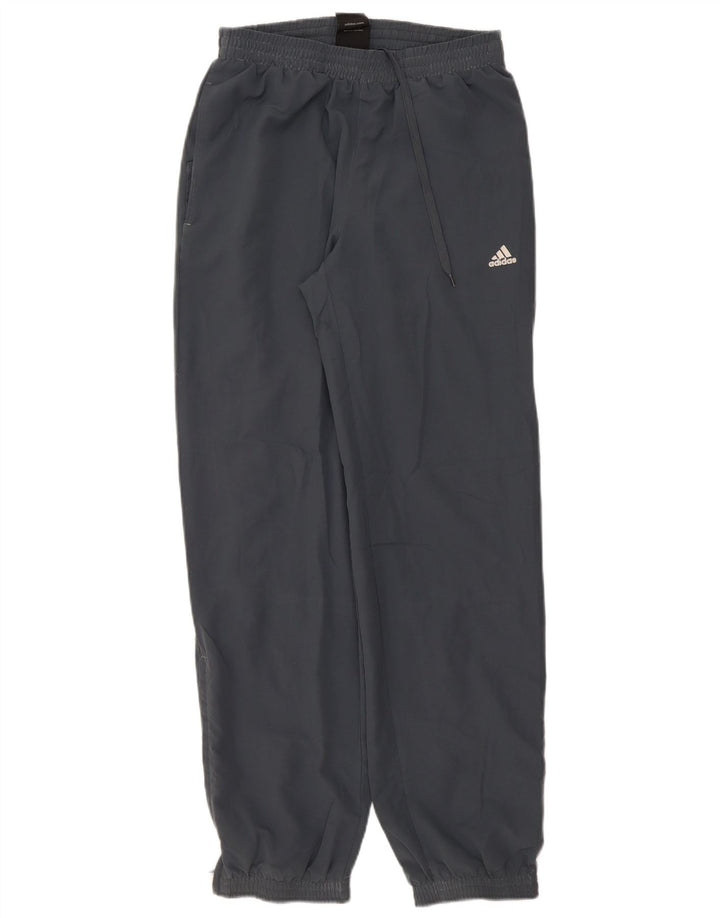 Adidas Mens Tracksuit Trousers Joggers Small Grey Polyester