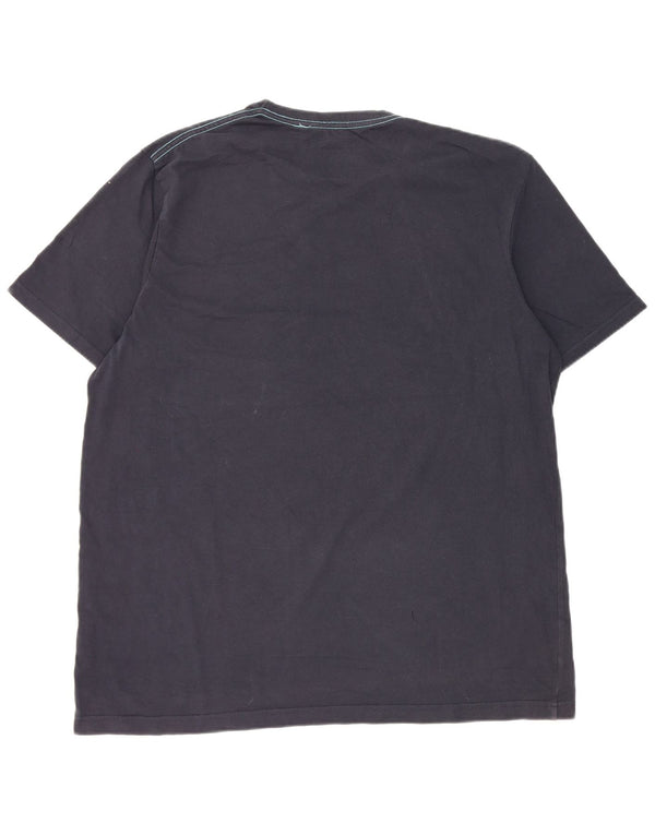 Mountain Warehouse Mens Graphic T-Shirt Top XL Navy Blue Cotton