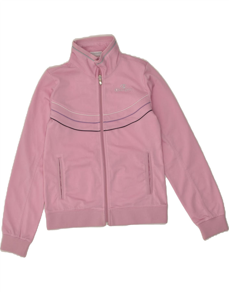 CHAMPION Girls Graphic Tracksuit Top Jacket 11-12 Years Large  Pink | Vintage Champion | Thrift | Second-Hand Champion | Used Clothing | Messina Hembry 